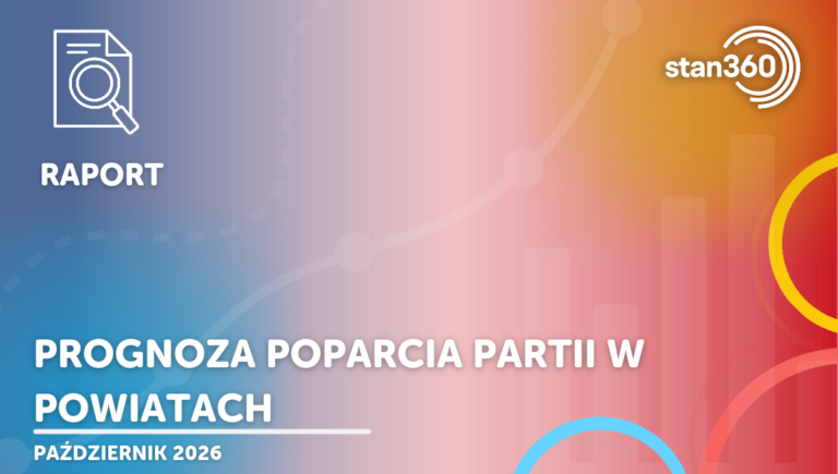 Prognoza poparcia partii w powiatach – 10.26