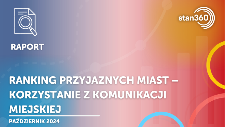 Ranking przyjaznych miast – korzystanie z komunikacji miejskiej – 10.24