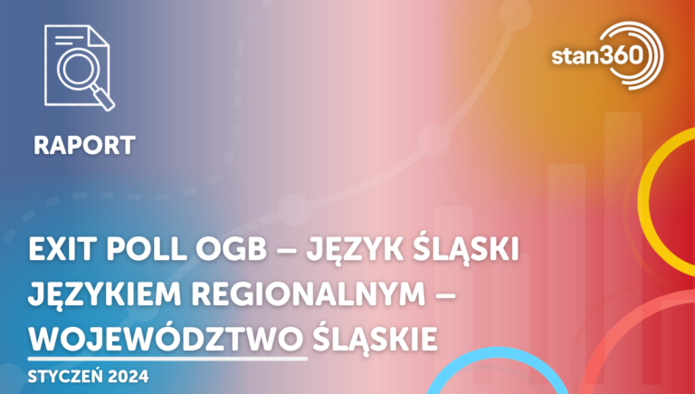 Exit Poll OGB – język śląski językiem regionalnym – województwo śląskie – 01.24