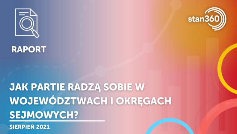Jak partie radzą sobie w województwach i okręgach sejmowych? – 08.21